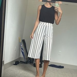 Black and white stripped dress pants